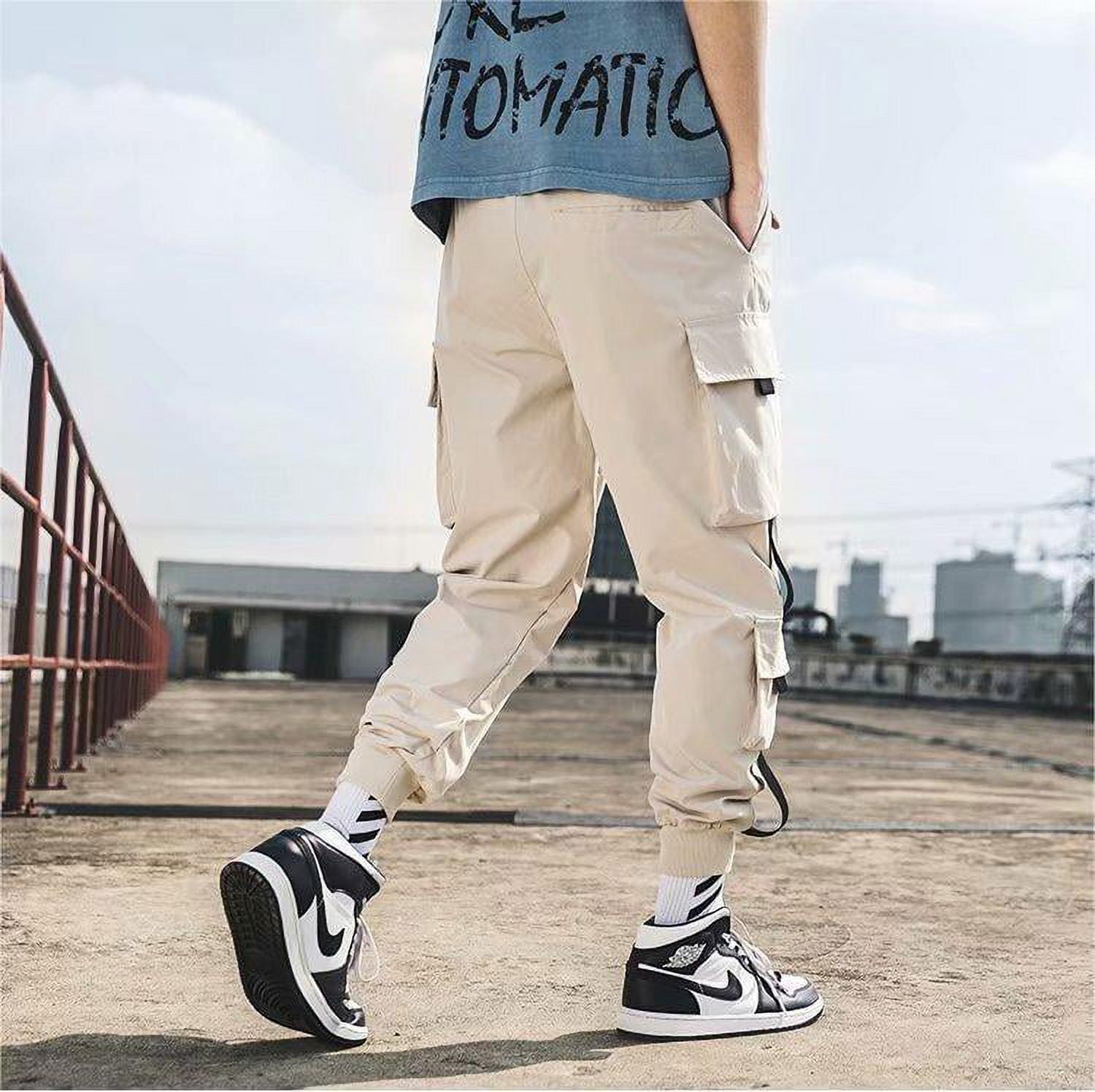 Men's Pants Big and Tall Cargo Pants Durable Cargo Pants Cargo Pants for  Men, Mens Fashion Letters Print Sports Ankle Length Trousers Plush Warmed  Long Pants Black at Amazon Men's Clothing store